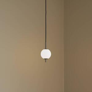UMAGE LED závesné svietidlo Audrey, oceľová farba, 1-pl., Ø 12 cm, Hliník / sivá / zinok, Obývacia izba / jedáleň, kov, Dizajn, Závesné svietidlo