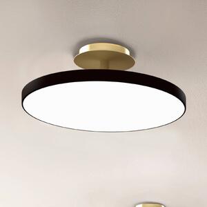 UMAGE stropné LED svetlo Asteria UP PLUS, čierne, Ø 43 cm,, Čierna, Obývacia izba / jedáleň, kov, Dizajn, Stropné svetlo polkruhové s priestorom