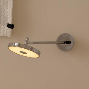 UMAGE LED nástenné svetlo Asteria LONG HW, leštená oceľ, 45 cm, Hliník / sivá / zinok, Obývacia izba / jedáleň, kov, Dizajn, Nástenné svietidlo