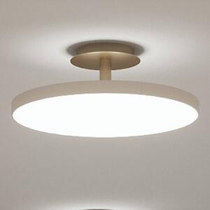 UMAGE stropné LED svetlo Asteria UP PLUS, perleťovo biele, Ø 43 cm, Krémová / jantárovo žltá, Obývacia izba / jedáleň, kov, Dizajn, Stropné svetlo polkruhové s priestorom