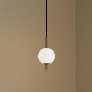 UMAGE LED závesné svietidlo Audrey, mosadzová farba, 1-pl. Ø 12 cm, Mosadz / zlato, Obývacia izba / jedáleň, kov, Dizajn, Závesné svietidlo