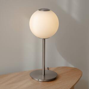 UMAGE stolová LED lampa Audrey, oceľová farba, výška 37 cm, Hliník / sivá / zinok, Obývacia izba / jedáleň, kov, Dizajn, Stojacie svietidlo