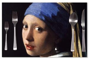 Sablio Prestieranie Dievča s perlou - Johannes Vermeer: 40x30cm
