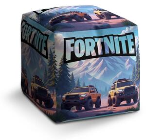 Sablio Taburet Cube FORTNITE Off-road autá - 40x40x40 cm
