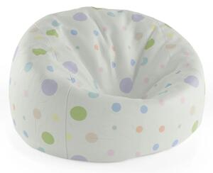 Sablio Sedací vak Cocoon Trojfarebné bodky - 75 x 45 x 35 cm