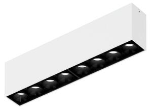 WEVER & DUCRÉ stropné LED svetlo Linoo 8.0, čierno-biele kovové, Čierna, Obývacia izba / jedáleň, Hliník, Moderný, Stropné svetlo