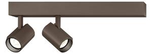 WEVER & DUCRÉ LED stropné bodové svetlá Ceno, bronzová farba, 2 700 K, 2-pl., Hnedá / staromosadz, Obývacia izba / jedáleň, Hliník, Moderný