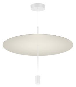WEVER & DUCRÉ LED závesné svietidlo Shedda Ø 55 cm, hodvábnosivá, 2700 K, Hliník / sivá / zinok, Obývacia izba / jedáleň, Hliník, Moderný, Závesné svietidlo