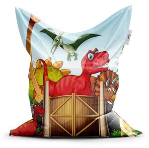 Sablio Sedací vak Dinosauri 4 - 150x100 cm