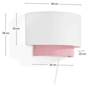 BIANELLA nástenna lampa Ružová