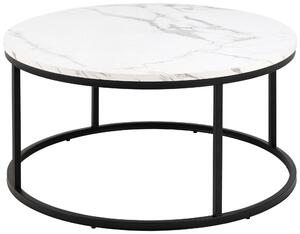 KONFERENČNÝ STOLÍK, čierna, biela, kov, kompozitné drevo, 80/80/40 cm MID.YOU - Stolíky do obývačky, Online Only
