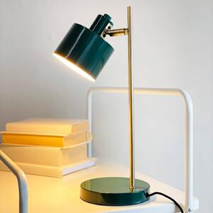 Dyberg Larsen Stolová lampa Ocean, tmavozelená, výška 43 cm, Zelená, Obývacia izba / jedáleň, kov, Dizajn, Stojacie svietidlo