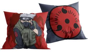 Obojstranný vankúš Naruto Shippuden – Kakashi & Mangekyō Sharingan - 40 x 40 cm
