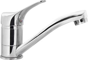 Basin mixer with swivel spout