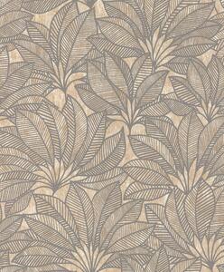 RASCH | Vliesová tapeta na stenu Deco Style 542660 | 0,53 x 10,05 m | šedá, béžová