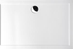 Polysan KARIA sprchová vanička z litého mramoru, obdélník 100x70x4cm, bílá 71565