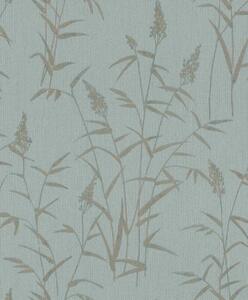 RASCH | Vliesová tapeta na stenu Deco Style 312942 | 0,53 x 10,05 m | modrá, zlatá