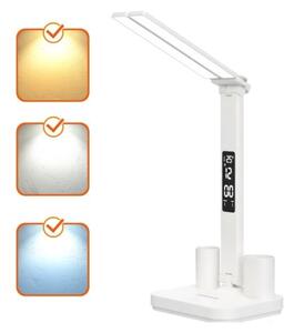 LED stmievateľná nabíjacia stolná lampa NOBLITE P LED/5W/5V 3000/4000/6000K 2200 mAh biela