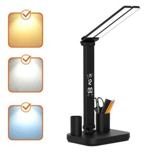 LED stmievateľná nabíjacia stolná lampa NOBLITE P LED/5W/5V 3000/4000/6000K 2200mAh čierna