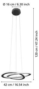 Eglo 99396 - LED luster na lane ROLIMARE LED/35W/230V