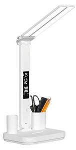 LED stmievateľná nabíjacia stolná lampa NOBLITE P LED/5W/5V 3000/4000/6000K 2200 mAh biela