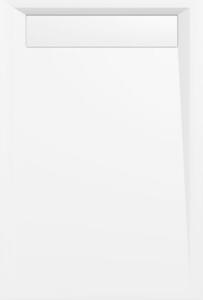 Polysan VARESA sprchová vanička z litého mramoru se záklopem, obdélník 120x80x4cm, bílá 71604