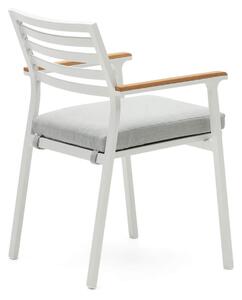 MUZZA Záhradná stolička noba biela