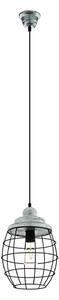Eglo 79435 - Závesné svietidlo BAMPTON na lanku 1xE27/60W/230V šedá/čierna
