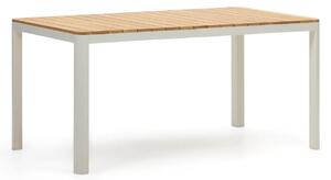 MUZZA Záhradný stôl noba 160 x 90 cm biely