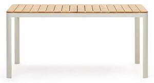 MUZZA Záhradný stôl noba 160 x 90 cm biely