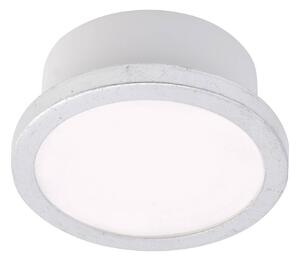 LightMe Stropné svietidlo Aqua Uno, Ø 11 cm, strieborné, IP44, Chrómová / strieborná, Kúpeľňa, Hliník, Moderný, Závesné svietidlo