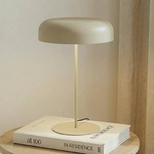Stolná lampa Lindby Edion, béžová, kov, 45 cm, Hnedá / hrdzavá, Obývacia izba / jedáleň, kov, Moderný, Stojacie svietidlo