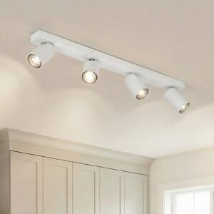 OSRAM stropné bodové svetlá OCTAGON, biely, 4-pl., GU10-LED 927 stmievateľné, Biela / opálová, Obývacia izba / jedáleň, kov, Moderný, Stropné svetlo