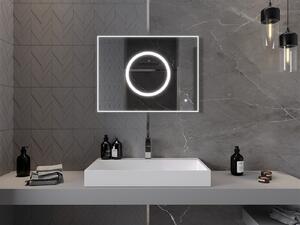 Mexen Koga, LED kúpeľňové zrkadlo s podsvietením 80 x 60 cm, 6000K, ochrana proti zahmlievaniu, 9821-080-060-611-00