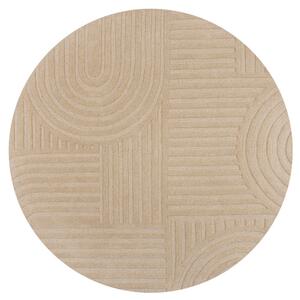 Flair Rugs koberce Kusový koberec Solace Zen Garden Natural kruh - 160x160 (priemer) kruh cm