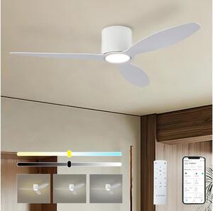 ZEVENTI - LED Stropný ventilátor VENTORA LED/24W/230V Wi-Fi Tuya biely + diaľkový ovládač