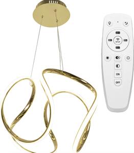 Elegantné moderné LED stropné svietidlo s diaľkovým ovládaním zlatá