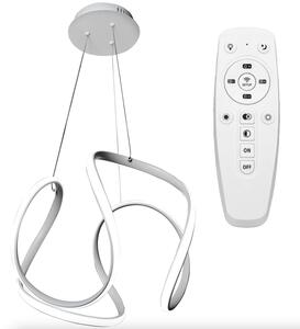 Elegantné moderné LED stropné svietidlo s diaľkovým ovládaním Biela