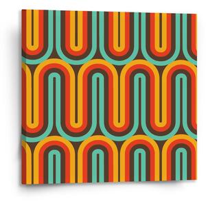 Sablio Obraz Retro vlny - 110x110 cm
