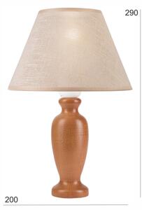 Stolná lampa AMFORA 1xE27/60W/230V hnedá/buk