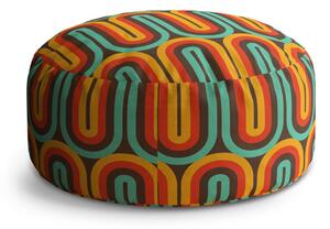 Sablio Taburet Circle Retro vlny: 40x50 cm