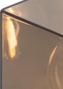 Stojanové vonkajšie svietidlo čierne 50 cm IP44 s efektom dymového skla - Dánsko