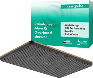 Sprchová hlavica hansgrohe Raindance Alive Q, 210/340 1jet, leštená bronzová, 1 kus