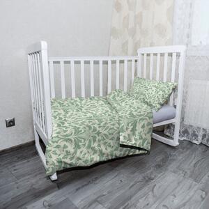 Sablio Mikroplyšové detské obliečky do postieľky Kráľovská zeleň - 120x90 / 40x60