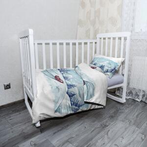 Sablio Mikroplyšové detské obliečky do postieľky Rozprávková zima - 130x90 / 40x60