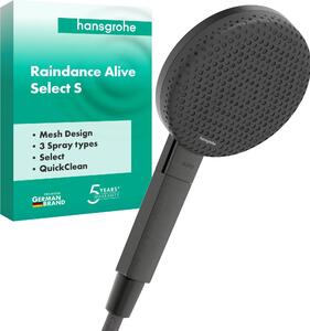 Hansgrohe Raindance Alive Select S ručná sprcha rond kartáčovaná čierna komora