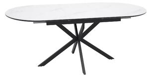Signal Jedálenský rozkladací stôl Gaston, 140-180cm, matná biela / matná čierna
