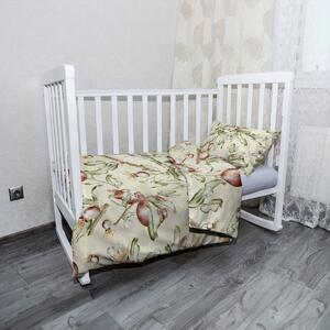 Sablio Mikroplyšové detské obliečky do postieľky Ovocný akvarel - 120x90 / 40x60