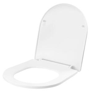 Rea, toaletné sedátko s pomalým zatváraním a jednoduchým odopnutím, biela, REA-C6002
