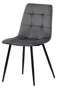 Jedálenská stolička zamatová, sivá DCL-X7015 GREY2